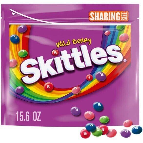 Skittles Wild Berry Chewy Candy, Sharing Size – 15.6 Oz Bag