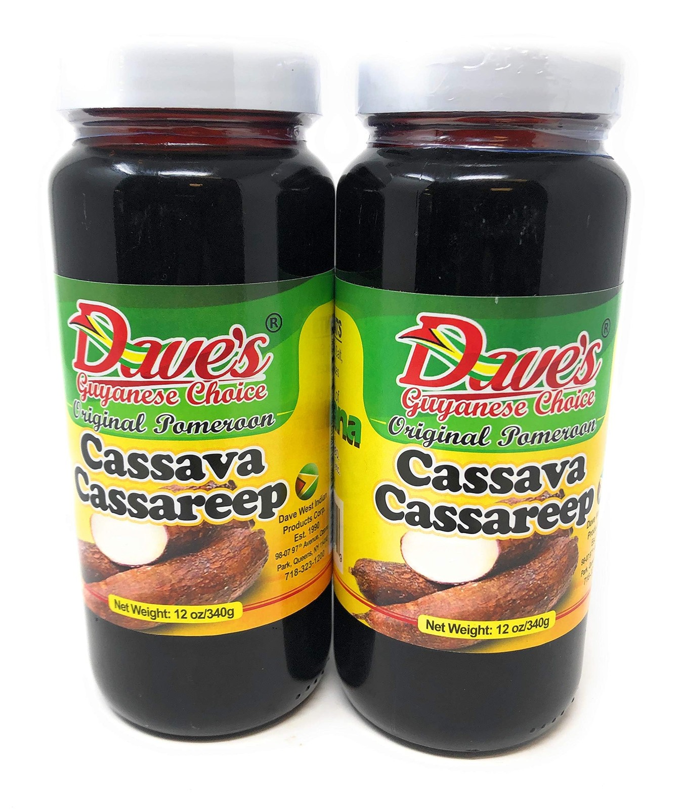 Dave’s Guyanese Choice Original Pomeroon Cassava Cassareep 12oz 340g (2 Pack)