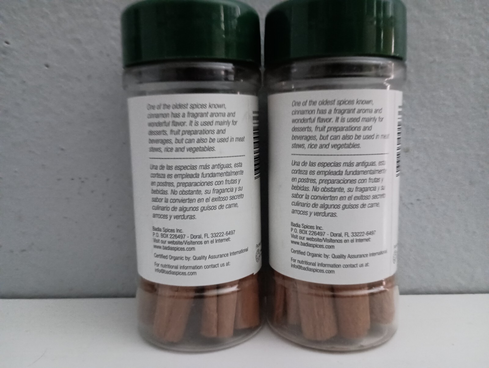 Badia® Organic Cinnamon Sticks 0.75 oz (2 Pack)