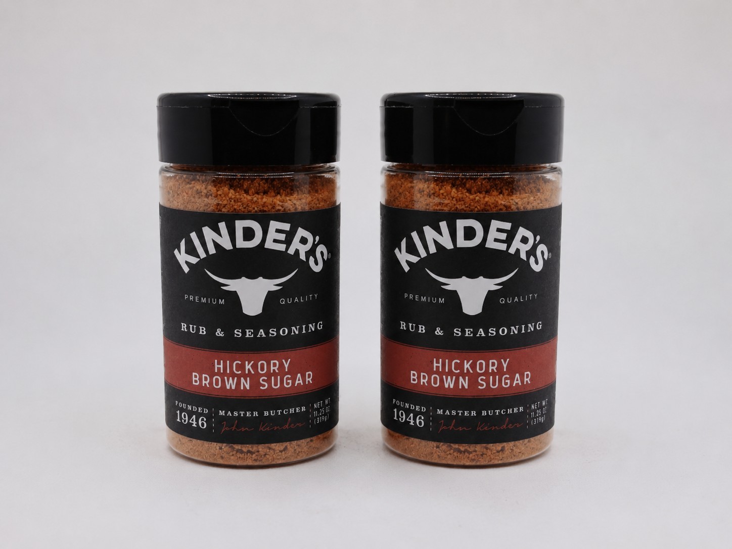 Kinder’s Hickory Brown Sugar BBQ Rub Seasoning 5oz 2-Pack Sweet Smoky