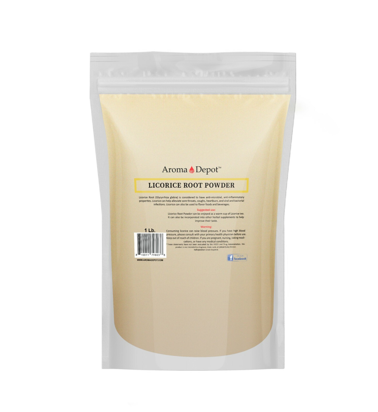 1lb Licorice Root Powder Raw Glycyrrhiza glabra 100% Premium Mulethi (Liquorice)