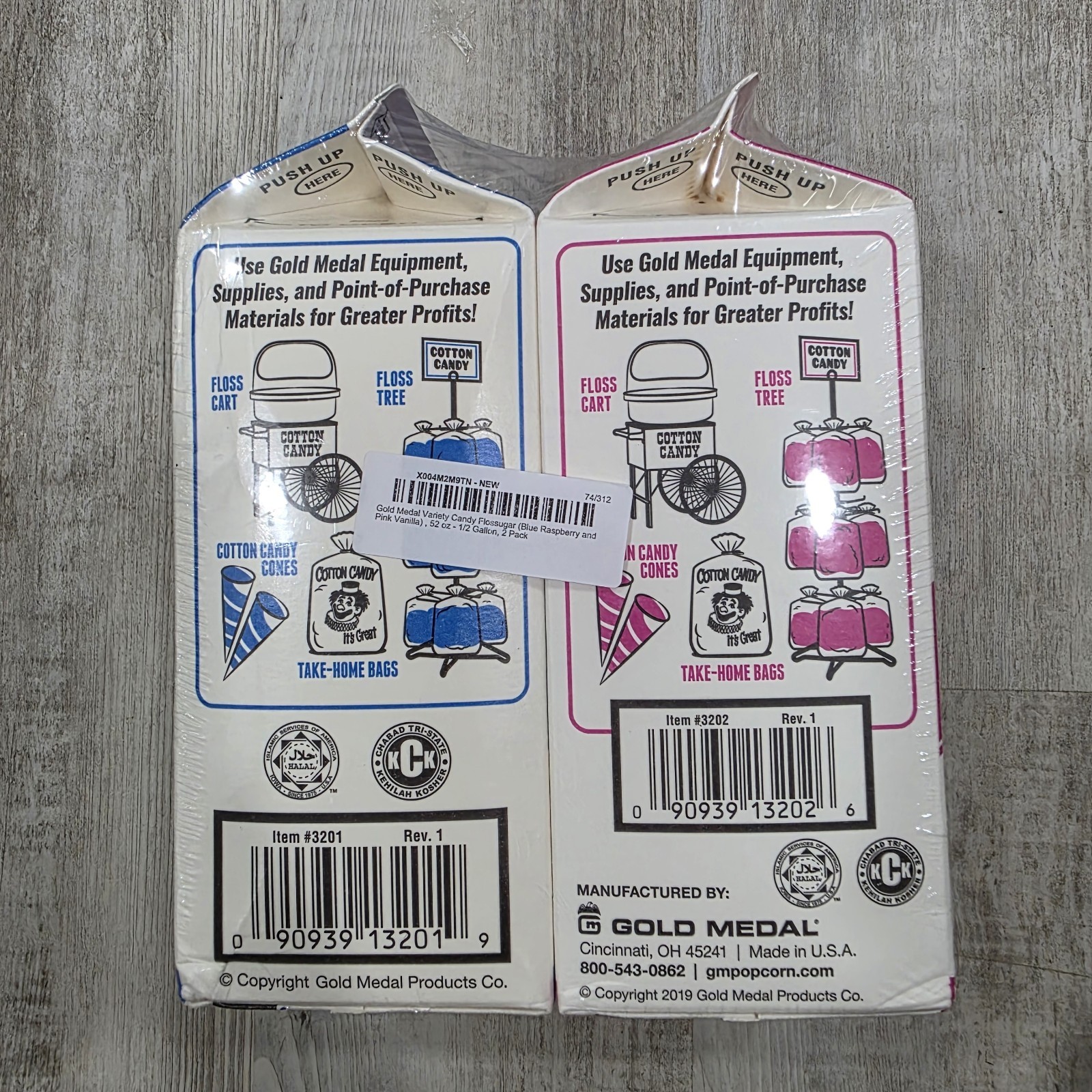Pink Vanilla Blue Raspberry Flossugar Ready to use Cotton Candy Mix 3.25 LB 2pk