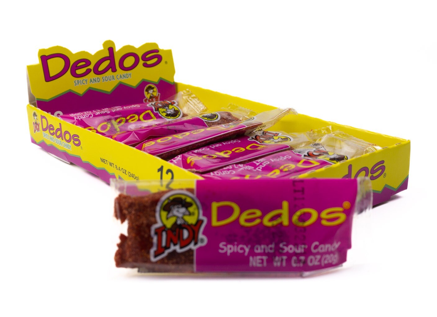 Dedos Indy Spicy And Suor Mexican Candy 12 Pieces