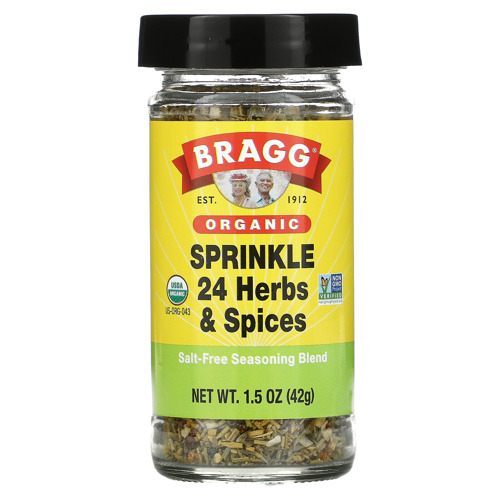 Organic, Sprinkle 24 Herbs & Spices, Salt-Free Seasoning Blend , 1.5 oz (42 g)