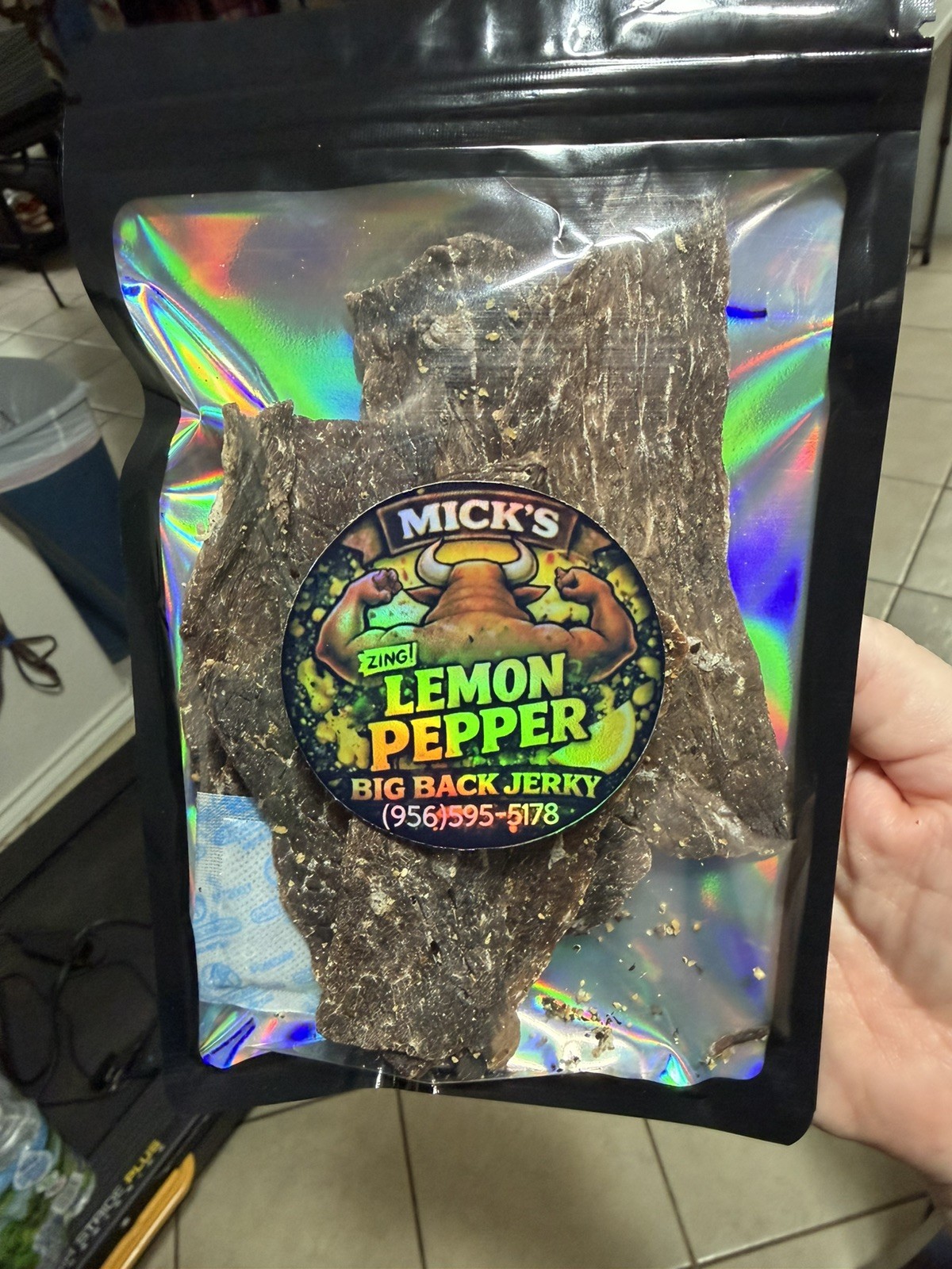 Beef Jerky Carne Seca -big back jerky- lemon pepper