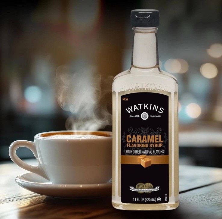 3-Pack – Watkins Caramel Coffee Flavoring Syrup, 11 Ounce New & Sealed!