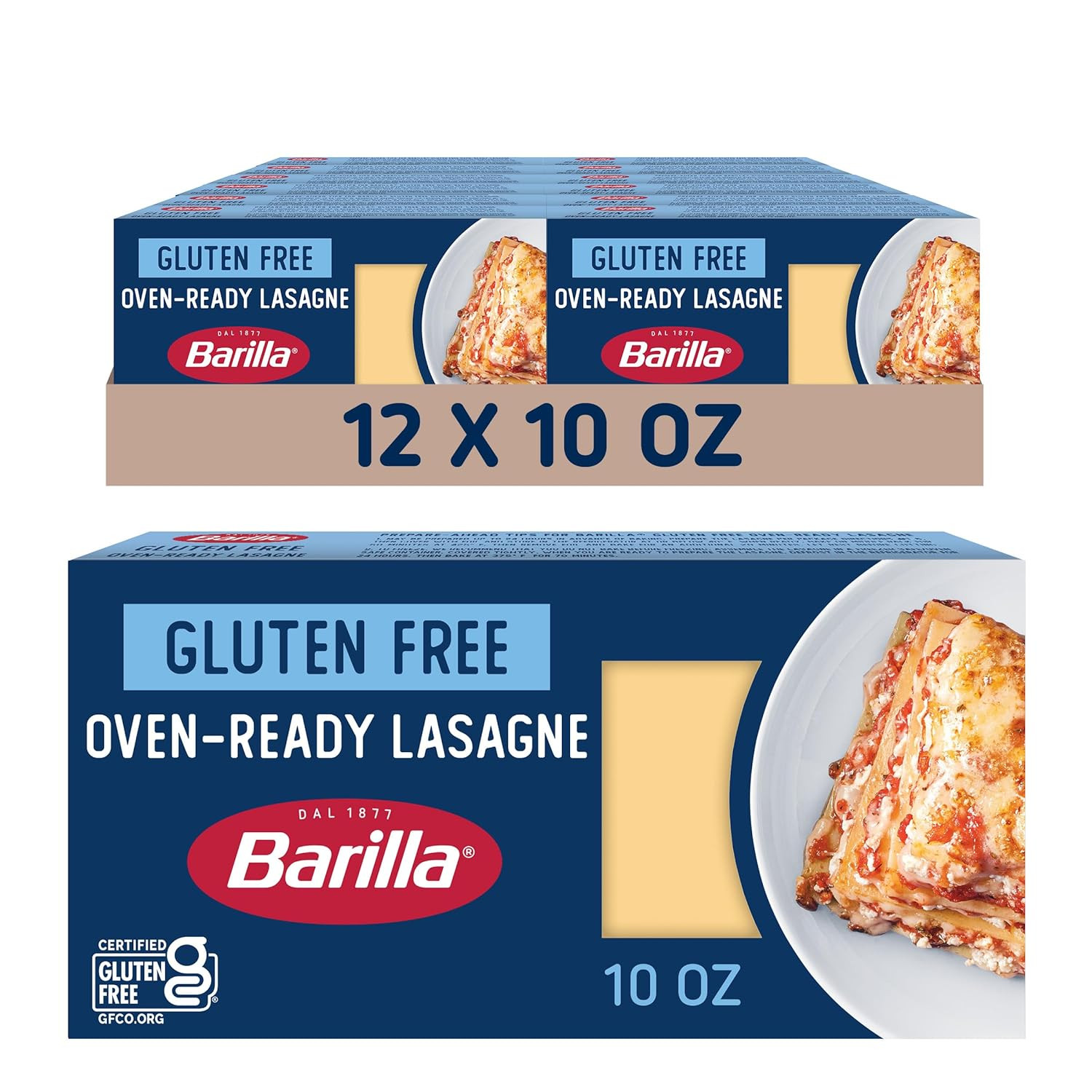 Gluten Free Oven Ready Lasagne, 10 Ounce (12 Boxes) – Non-Gmo Gluten Free Pasta