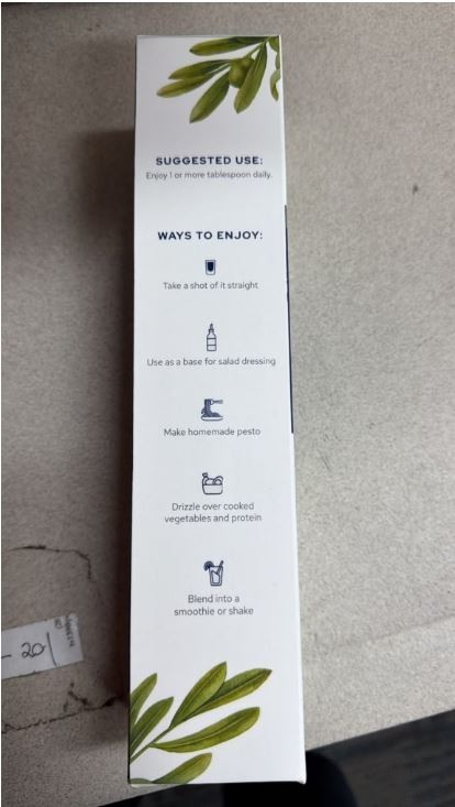 Gundry MD Polyphenol Rich Olive Oil 8.25 oz Extra Virgin Cold Pressed