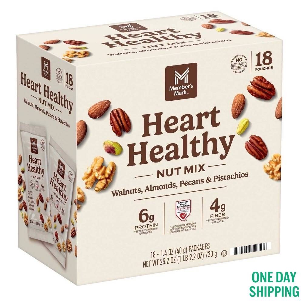 Member’s Mark Heart Healthy Nut Mix 1.4oz 18 Pack