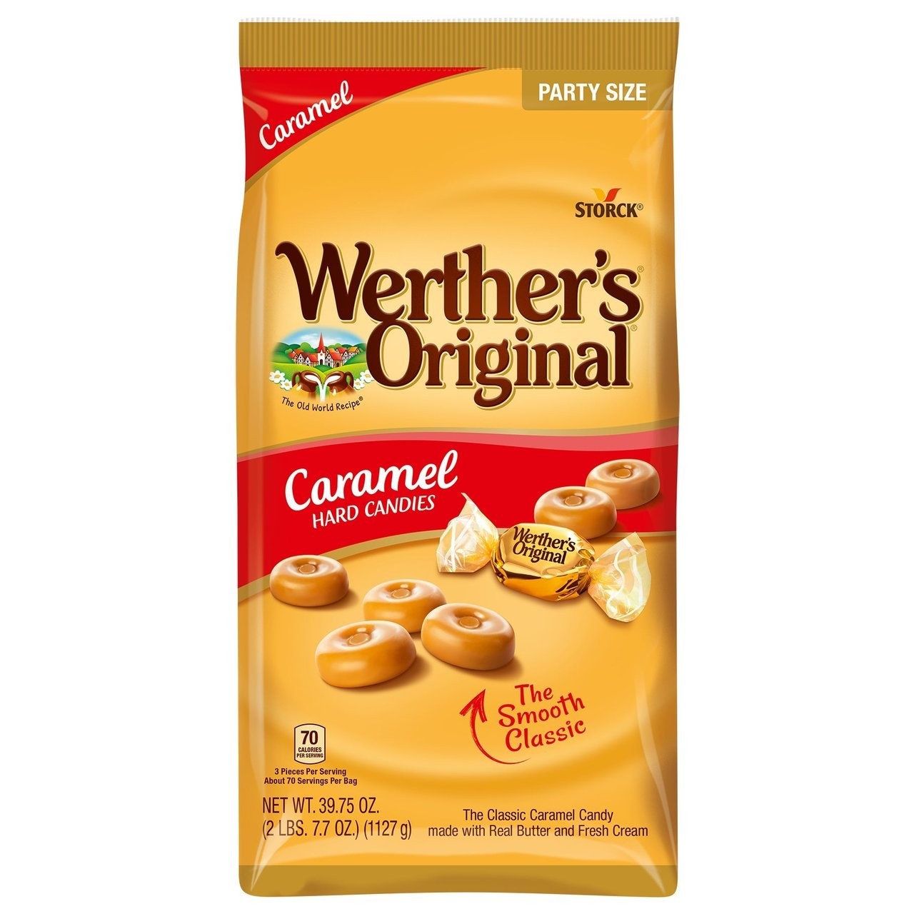 Werther’s Original Caramel Hard Candy 39.75 oz Bag Creamy Butter Candy New