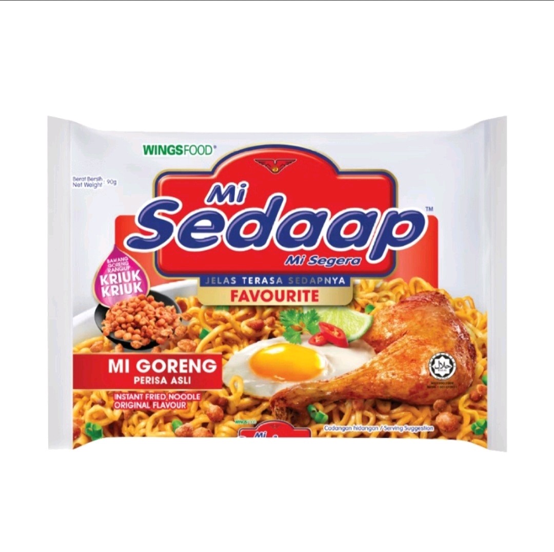 Mi Sedaap Instant Fried Noodles With Original Flavour ( 1 Unit 5 Packs )