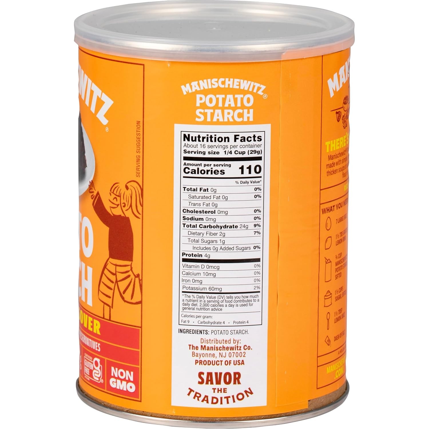 Manischewitz Potato Starch Canister, 16 oz