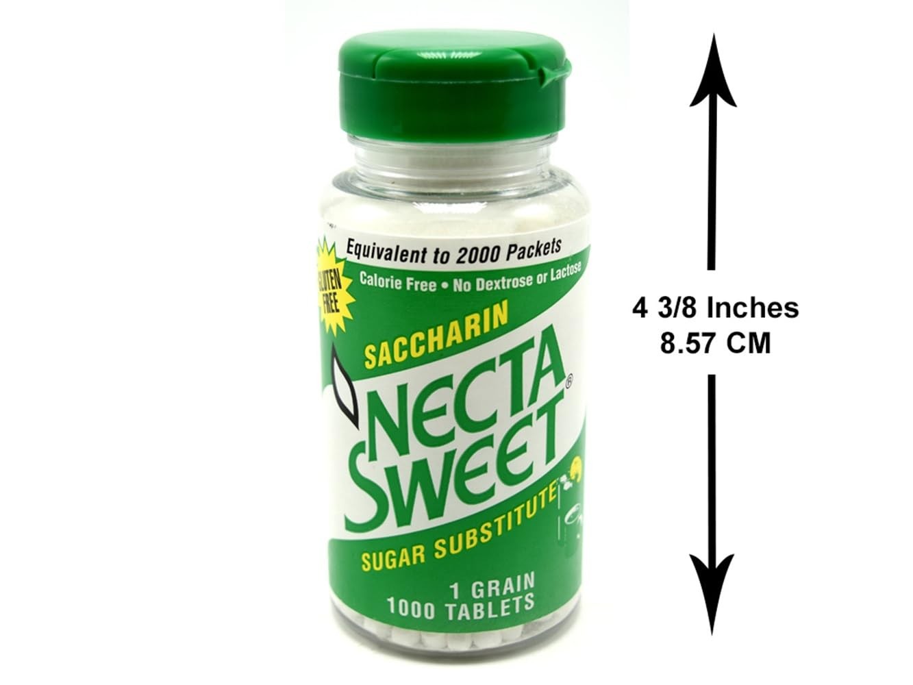 NSI SWEETENERS Saccharin Tablets, 1-Grain, 1000 Count (Pack of 2)