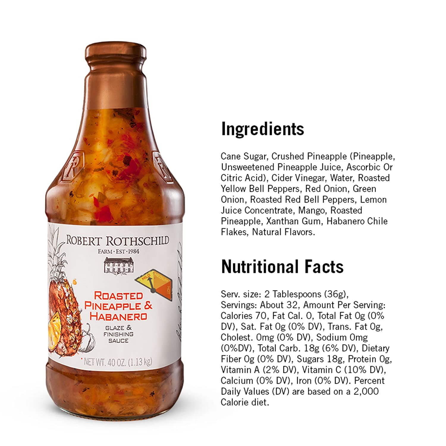 Robert Rothschild Farm Roasted Pineapple & Habanero Gourmet Glaze and Finishing