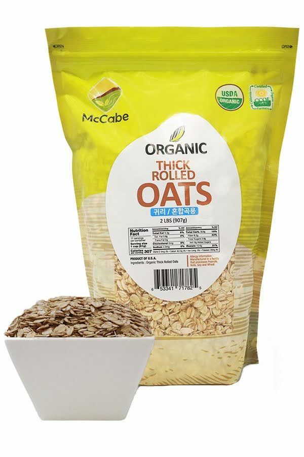 McCabe Thick Rolled Oats, 2-Pound, USDA & CCOF Organic Certified