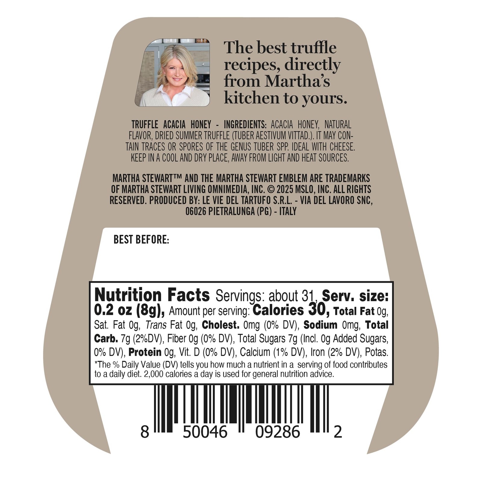 Martha Stewart & Jimmy Tartufi Premium Truffle Honey 8.8oz Squeeze Bottle – D…