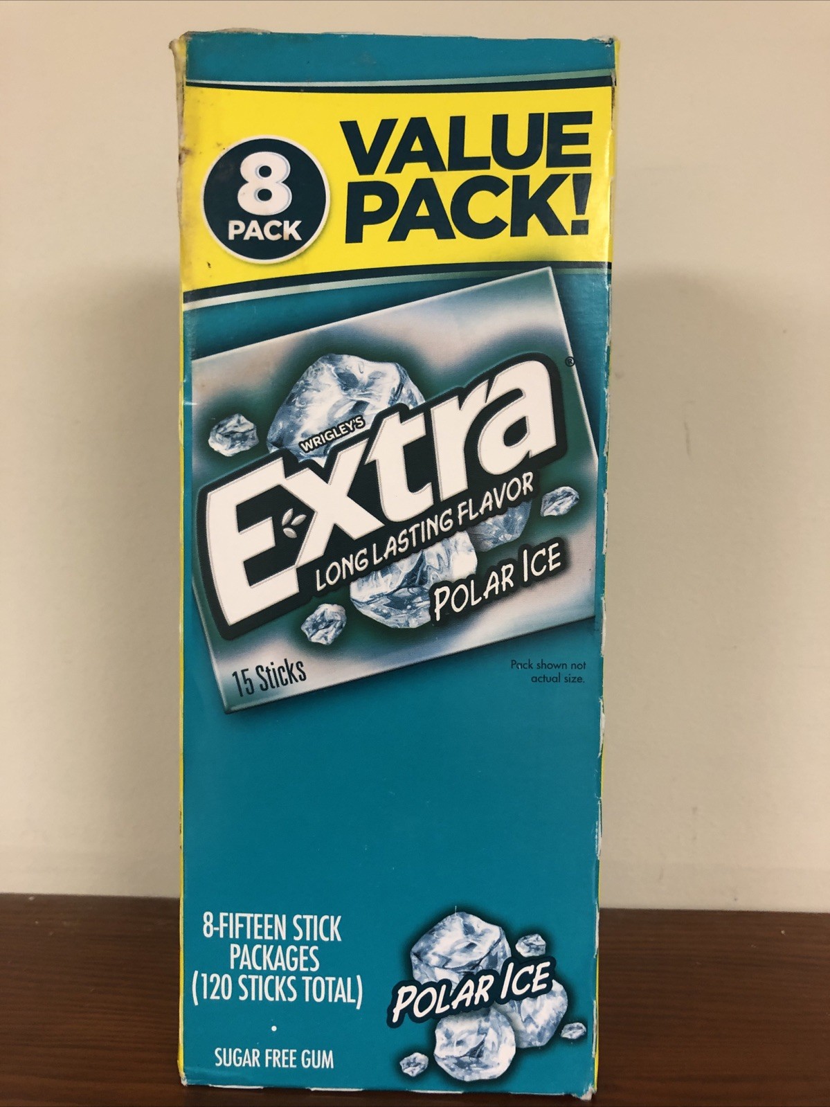 Wrigley’s Extra Polar Ice 8-15 Stick Packs (120) BB 01/21/27+