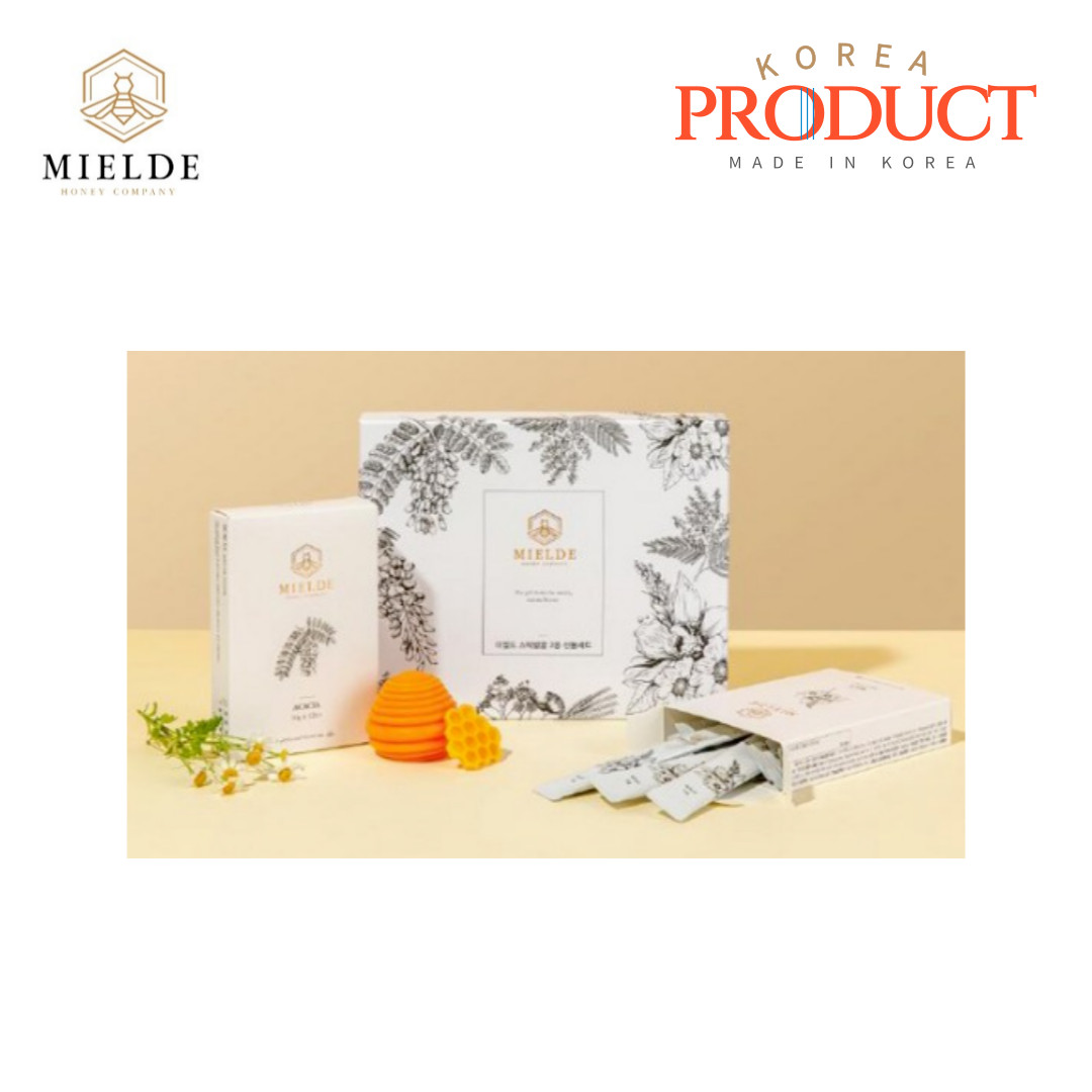 MIELDE Pure Wild & Acacia Honey Stick 10g x 12 x 2 packs(Wild / Acacia) Gift Set