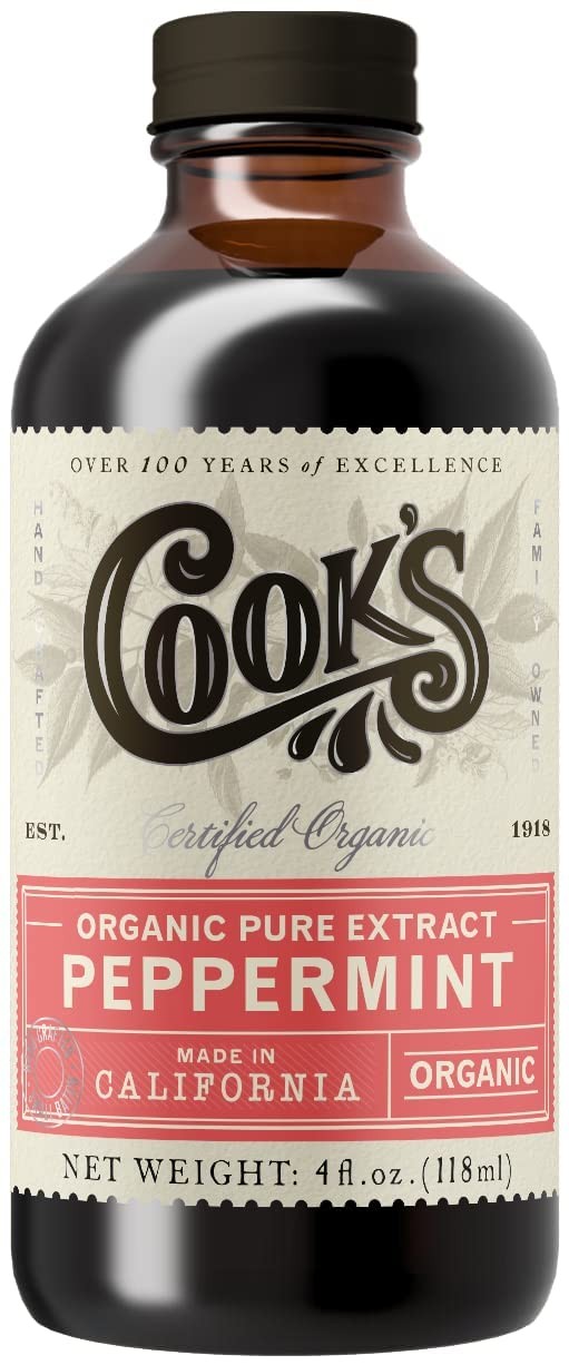 Cook’s, Organic Peppermint Extract, Premium 4 Fl Oz (Pack of 1)