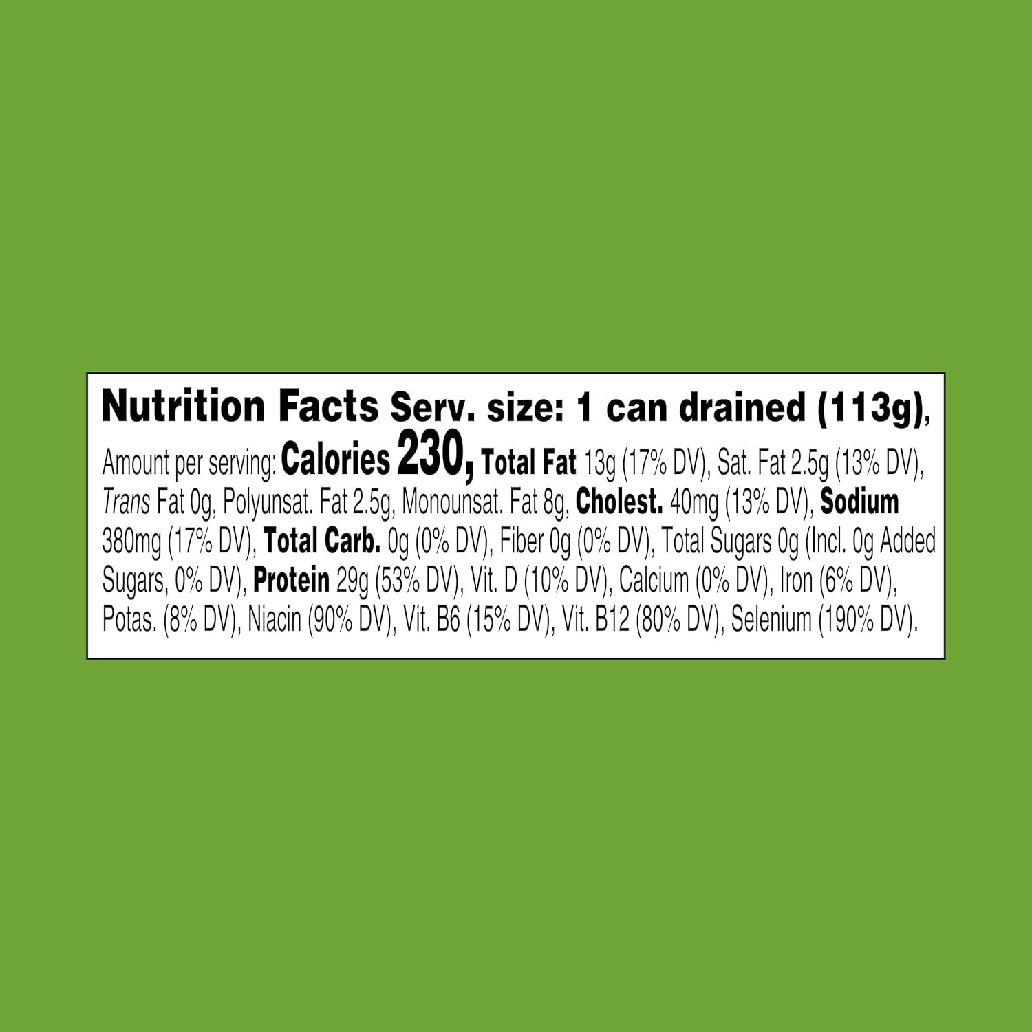 Solid Yellowfin Tuna in Extra Virgin Olive Oil – 4.5 oz Can, Pack of 12-USA