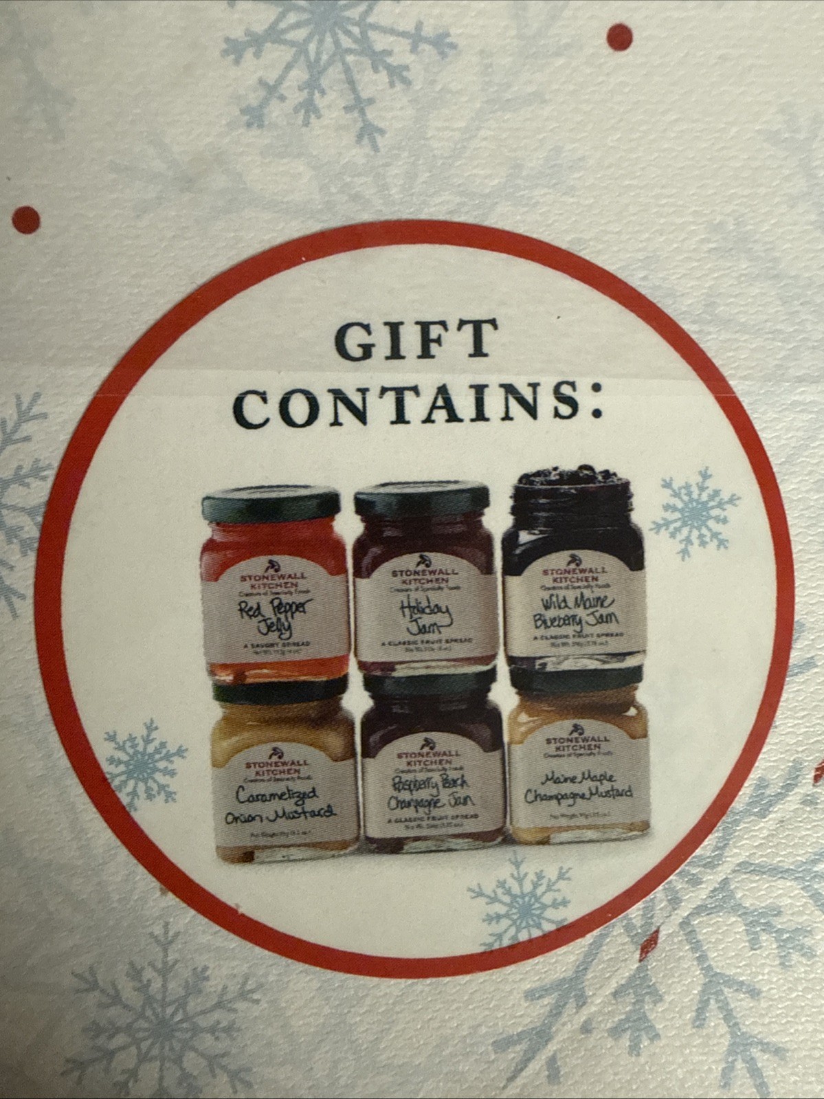 Stonewall Kitchen Sampler Collection Jelly, Jams, Mustard Boxed 1 Unit.