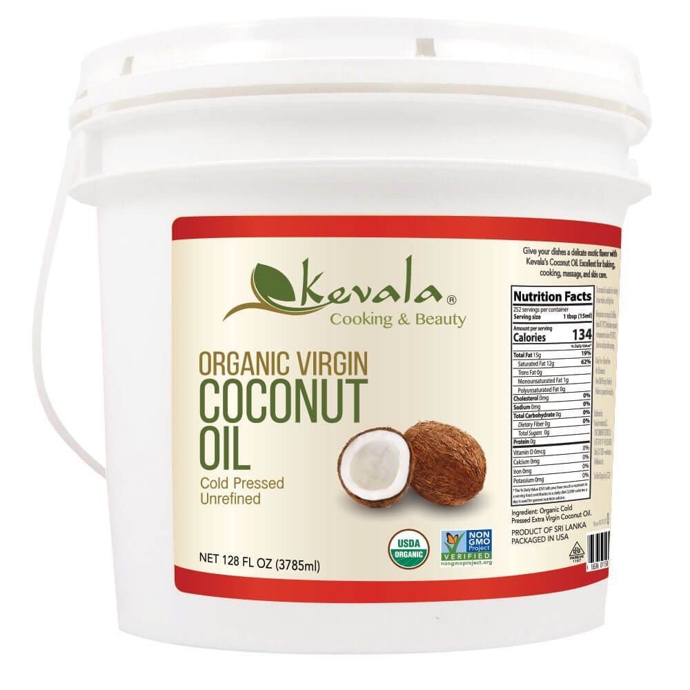 Kevala Organic Virgin Coconut Oil – Coconut Oil Extra Virgin Organic – Unrefi…