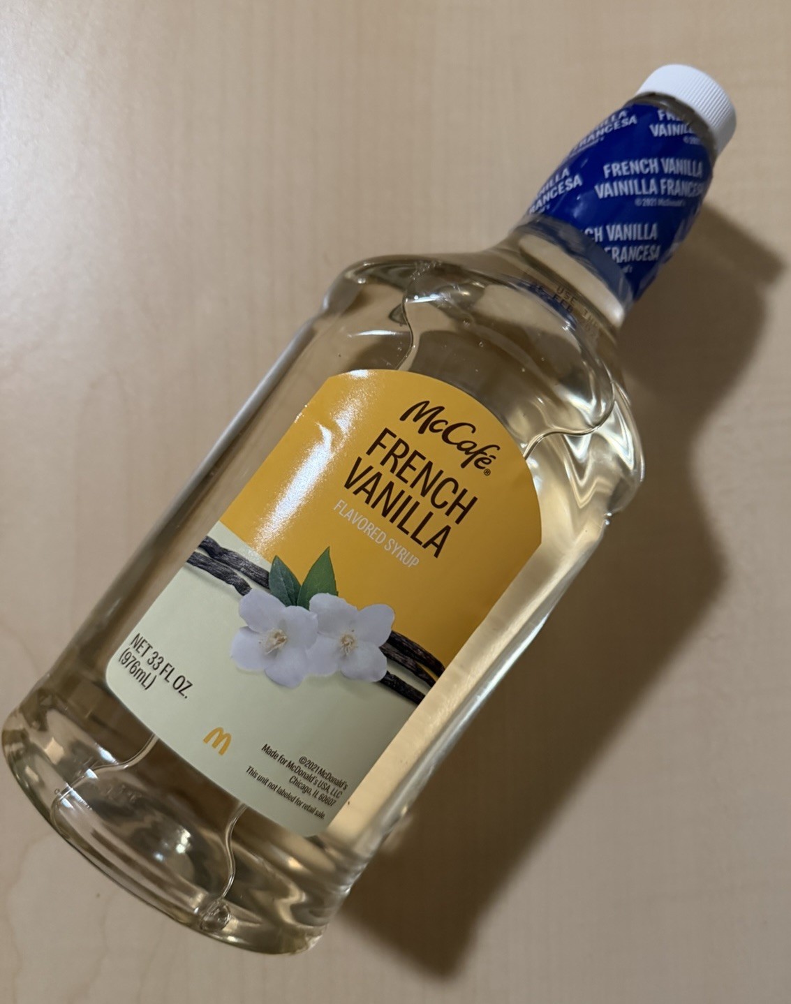 1 Bottle Mcdonald French Vanilla Syrup