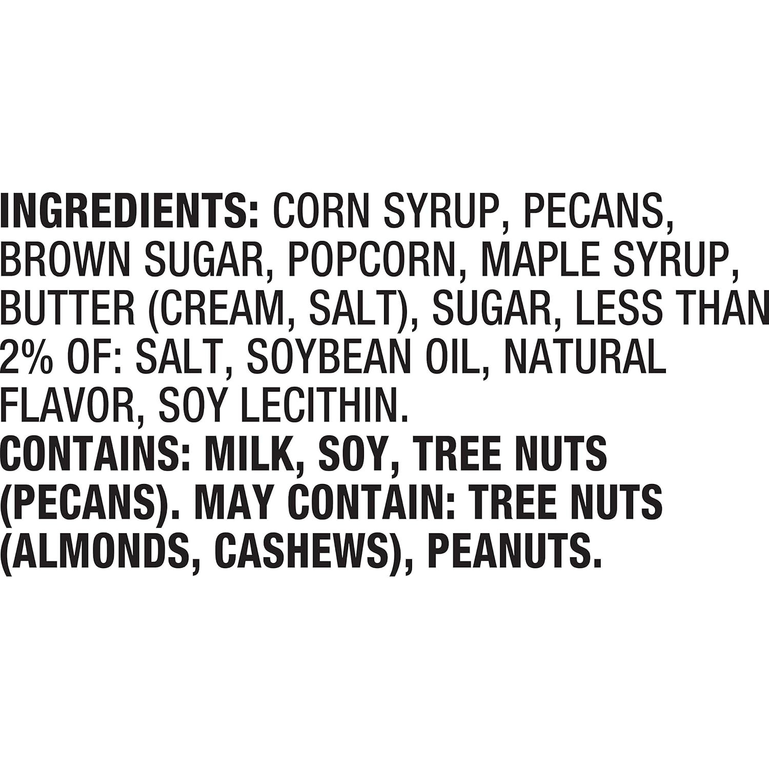 Poppycock Pecan Delight Gourmet Popcorn 7oz Bag Butter Brown Sugar Snack