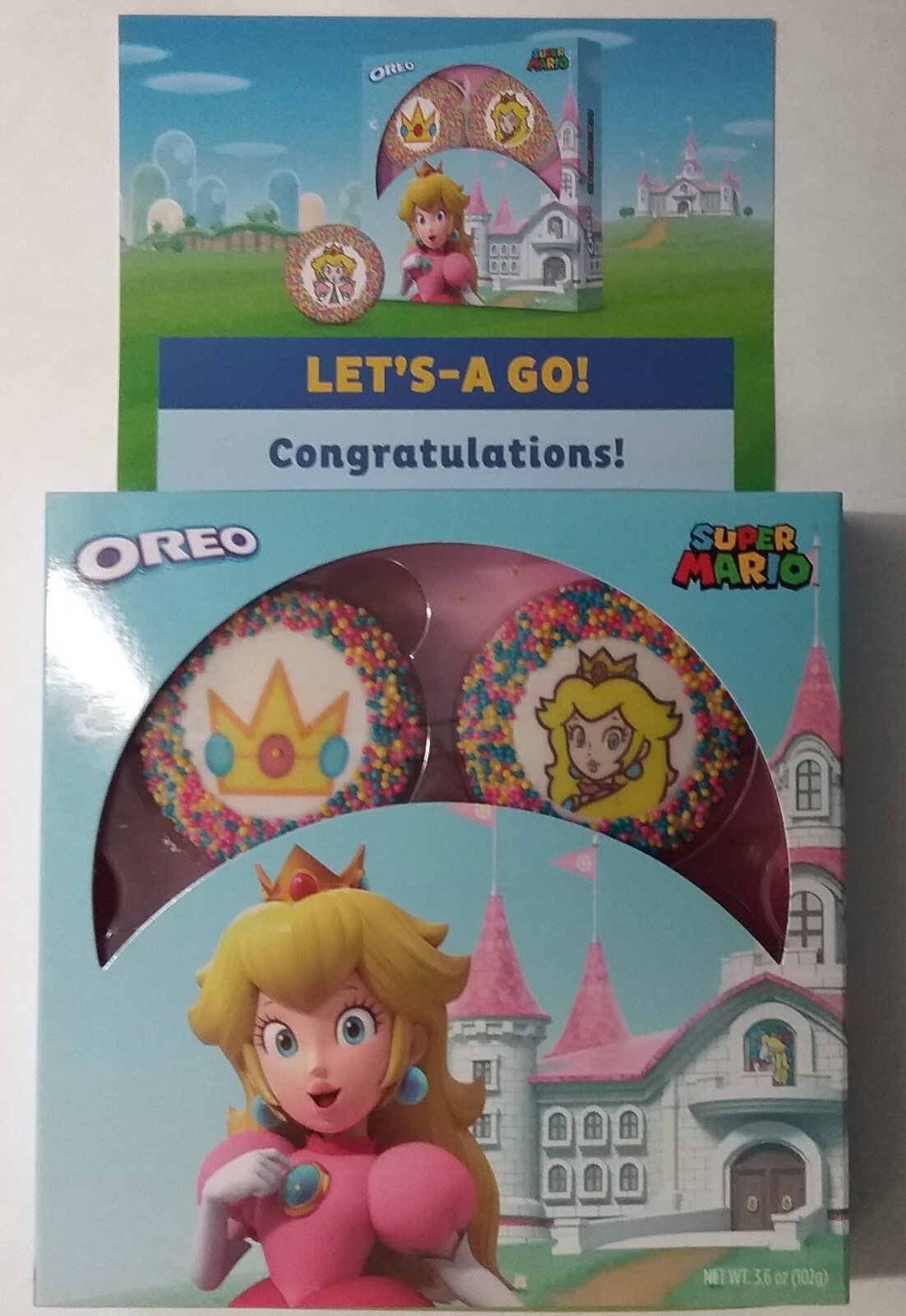 NEW! Oreo Sweepstakes Limited Edition Super Mario Princess Peach Cookies 12/2023