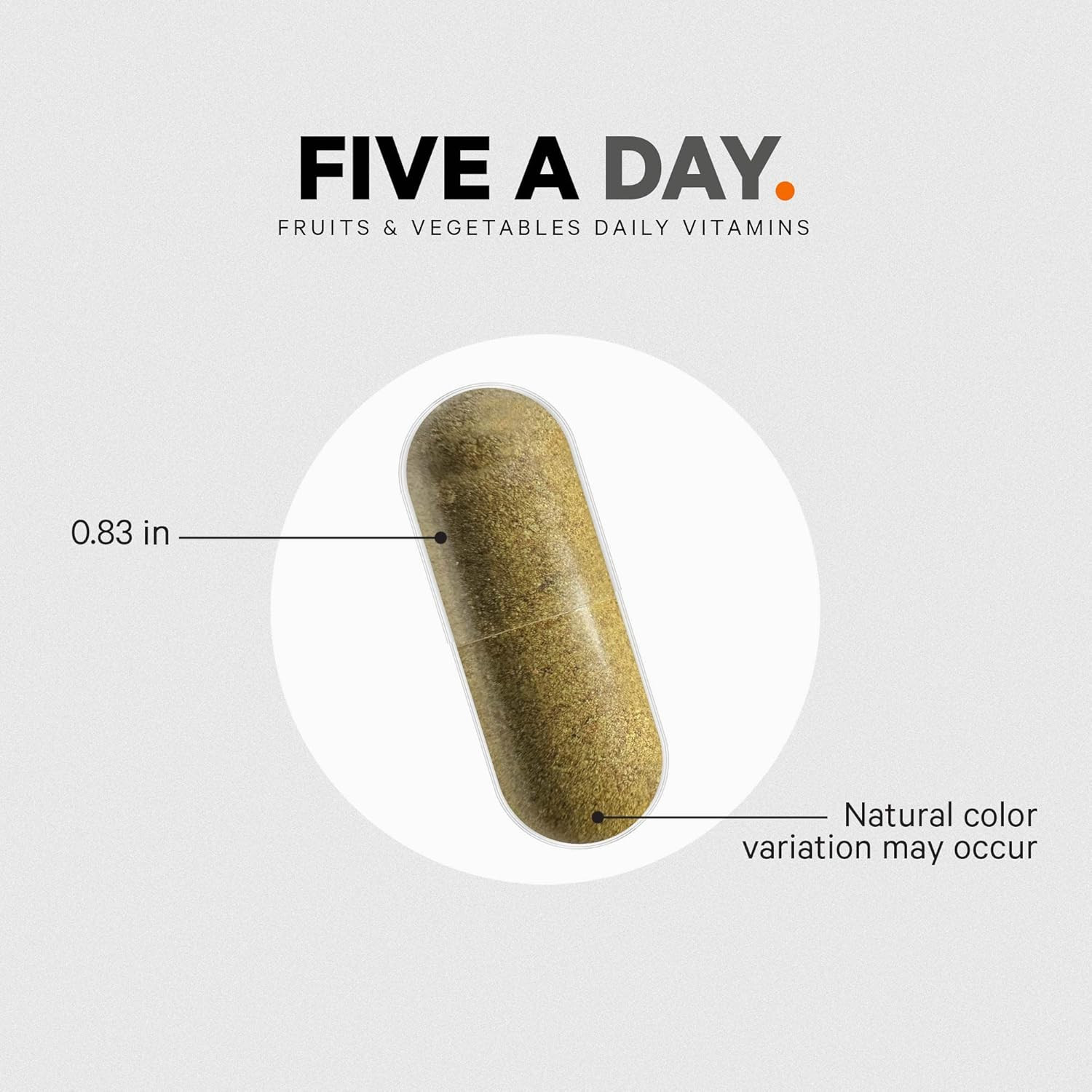 Codeage Instantfood Five a Day – Fruits & Vegetables Capsule Supplement – Whole