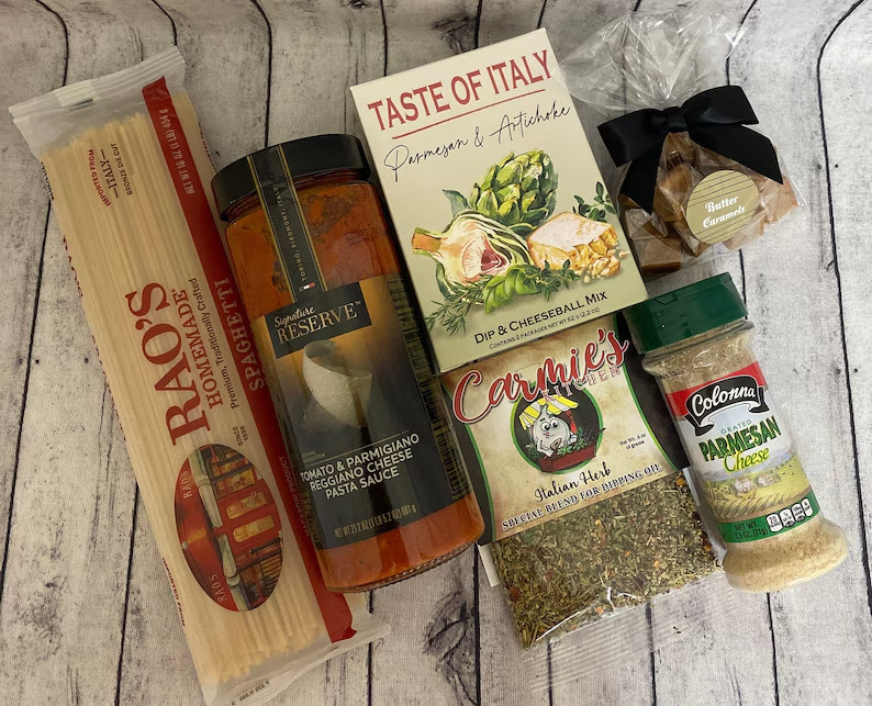 PASTA DINNER FOR TWO GIFT BASKET, ITALIAN DINNER BOX, FOOD GIFT BOX, PASTA KIT