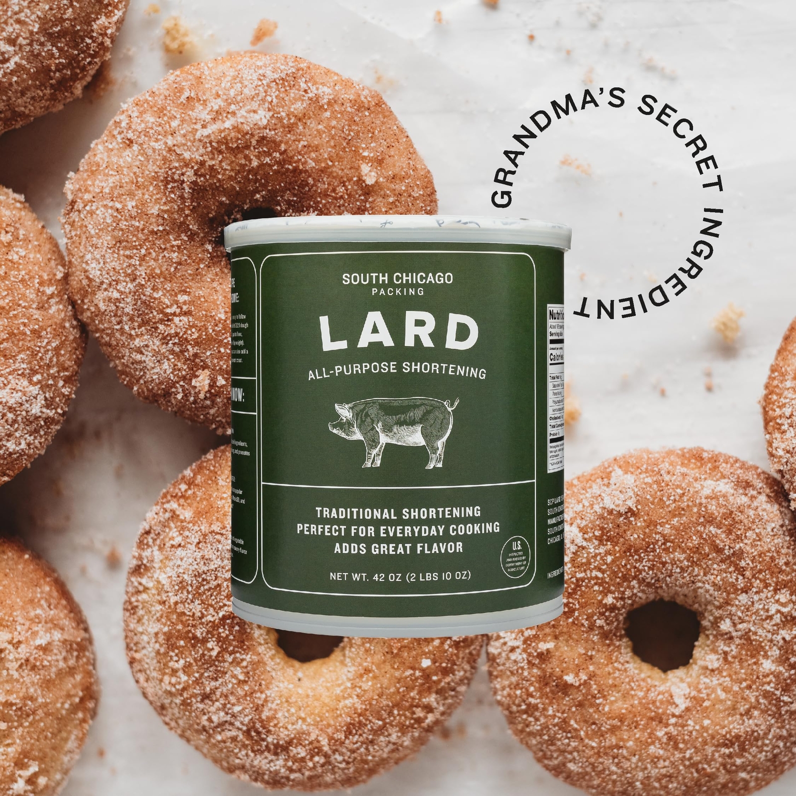 Traditonal LARD Shortening,42 Ounces,Specialty Baking Shortening and Cooking Fat