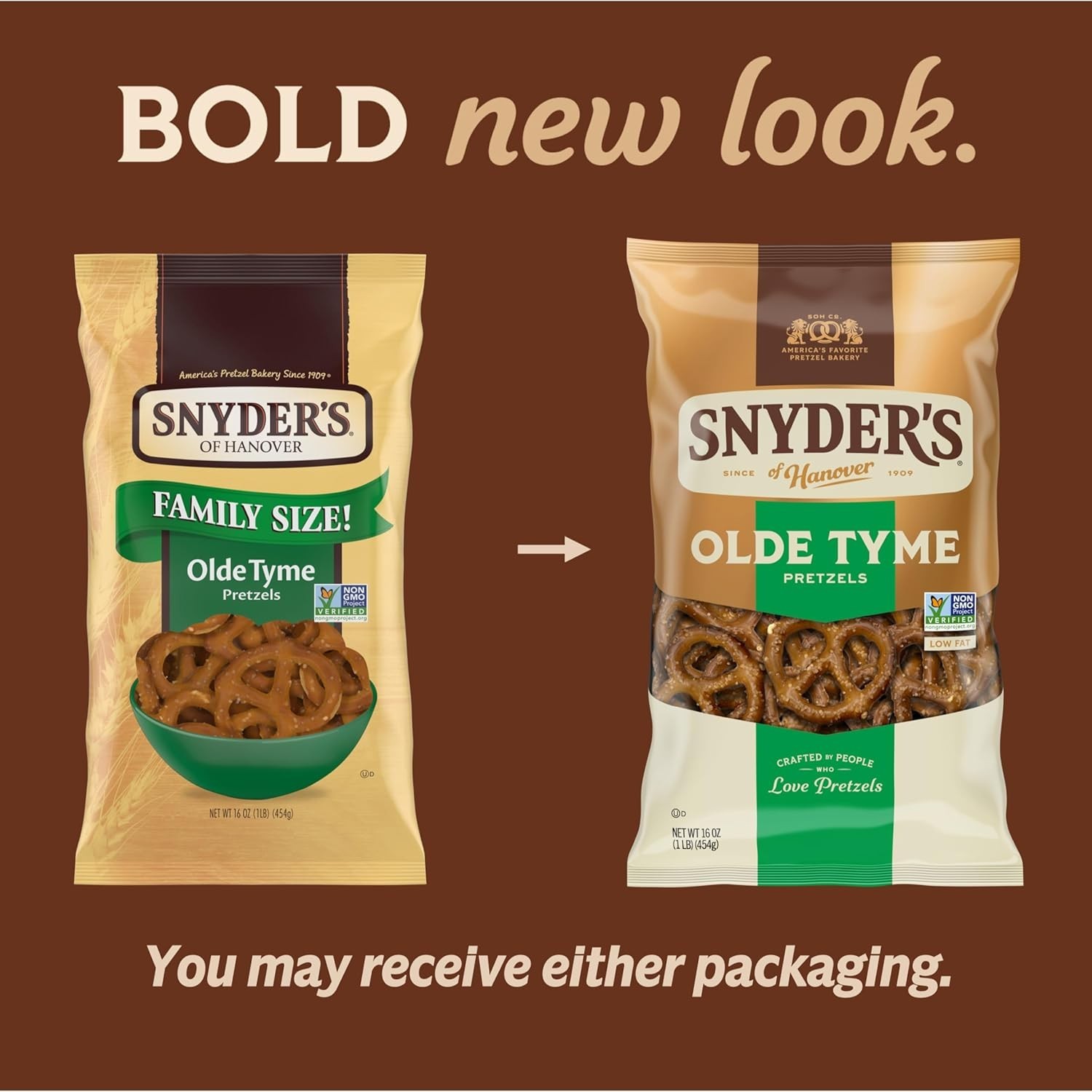 Traditional Old Tyme Pretzels, 16 Oz Bag – No Artificial Colors, Family Favorite
