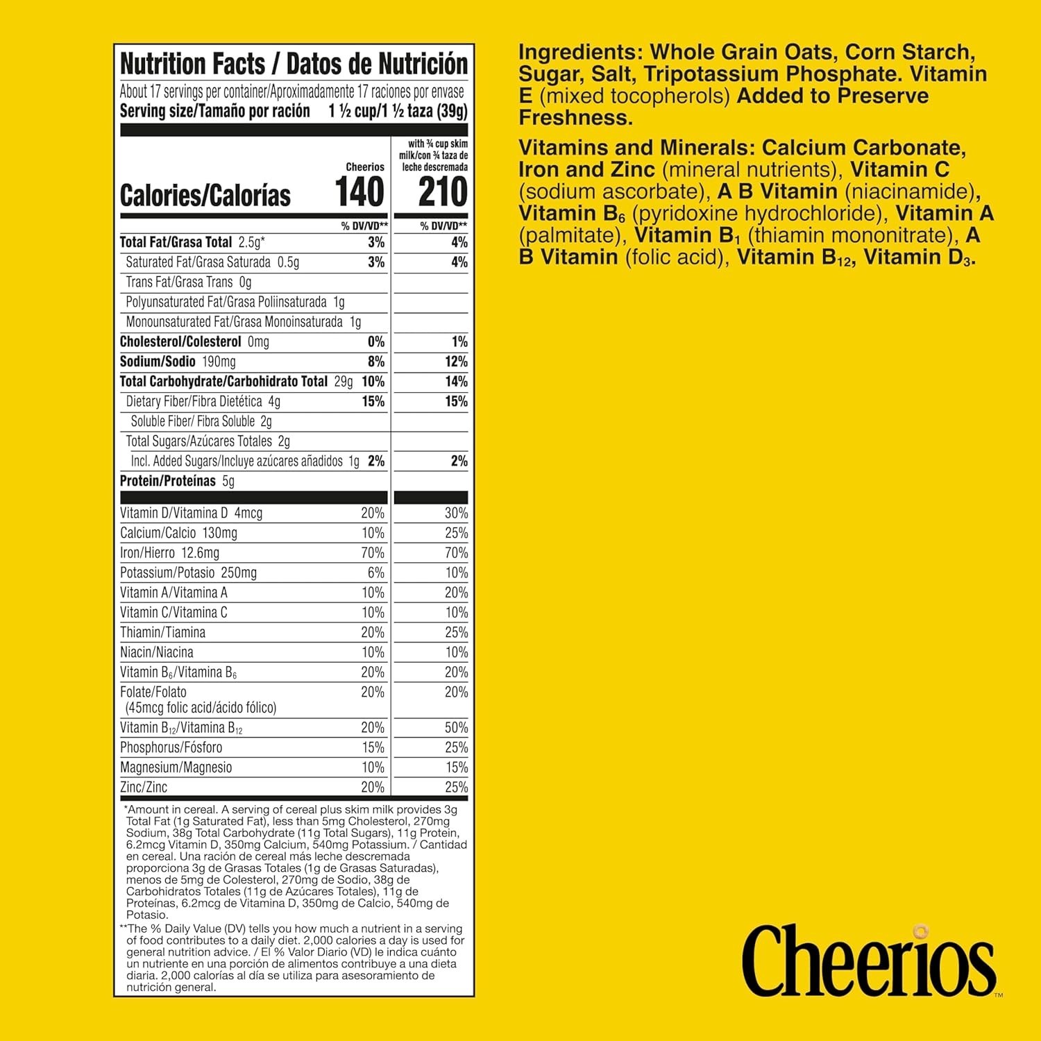 Cheerios Heart Healthy Gluten Free breakfast cereal Mega Size 24 oz….