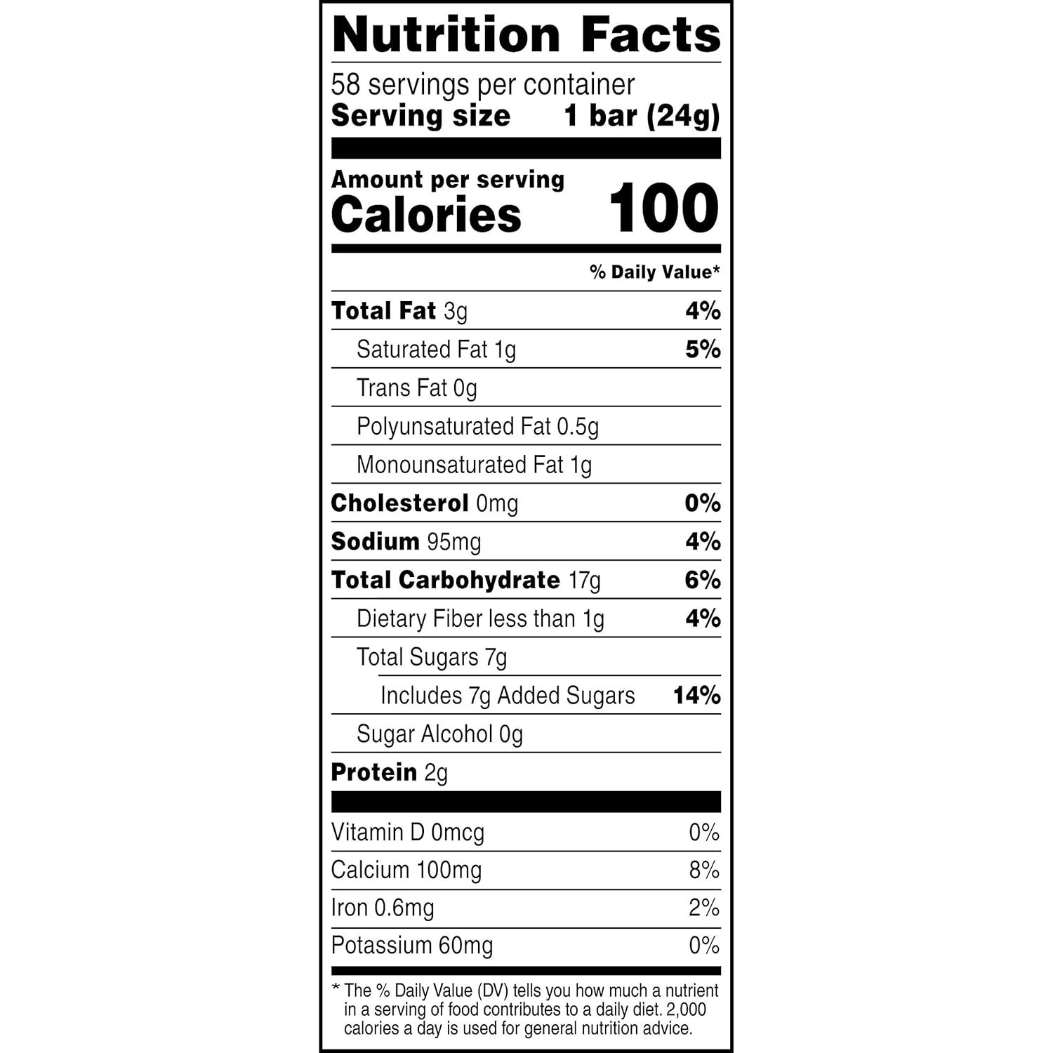 Peanut Butter Chocolate Chip Chewy Granola Bars – 58 Individually Wrapped Snacks