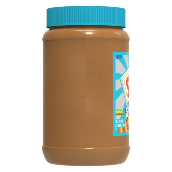 SKIPPY Reduced Fat Creamy Peanut Butter Spread, Shelf-Stable, 40 oz Plastic Jar