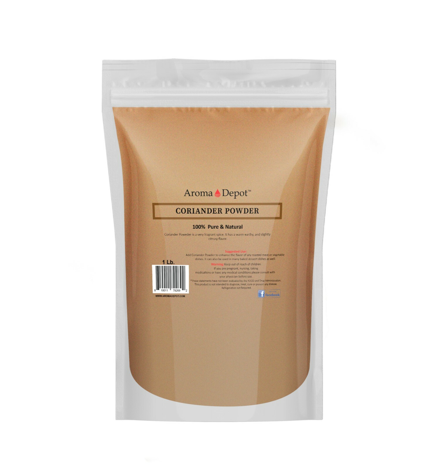 1lb Coriander Seed Powder Cilantro en Polvo Fresh Ground Spices Herb All Natural