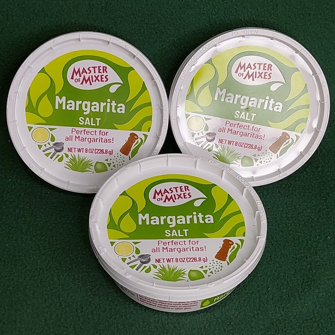 Master of Mixes Margarita Salt 8oz. per container. QTY 3