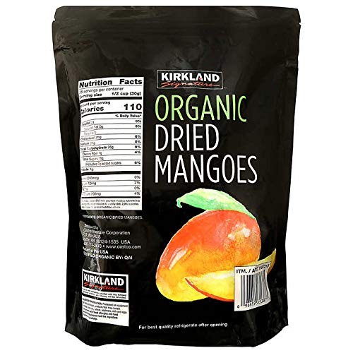 Kirkland Signature Organic Dried Mangoes, 2.5 Pounds