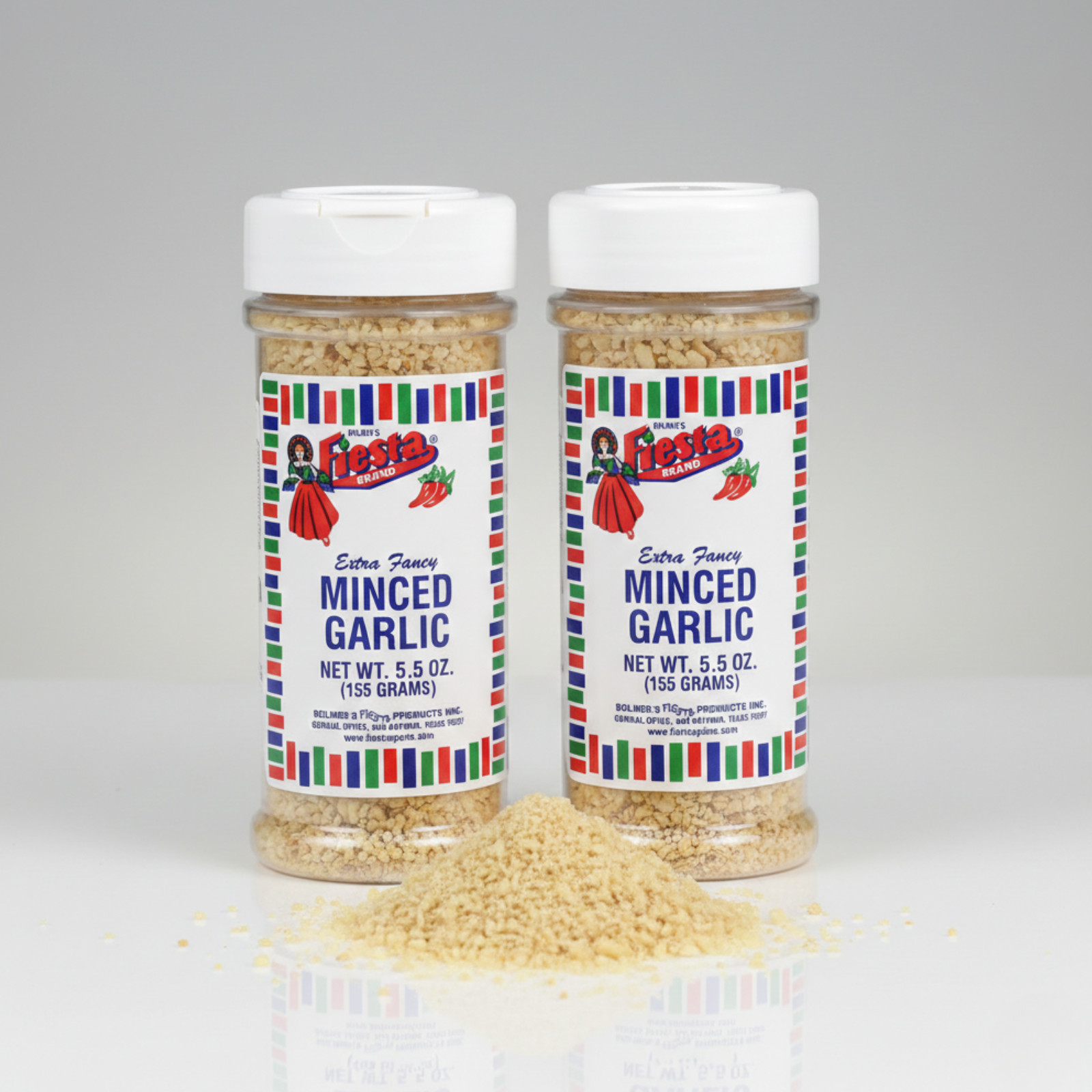 2 PACK Bolner’s Fiesta Minced Garlic 5.5 oz Bottles Extra Fancy Texas