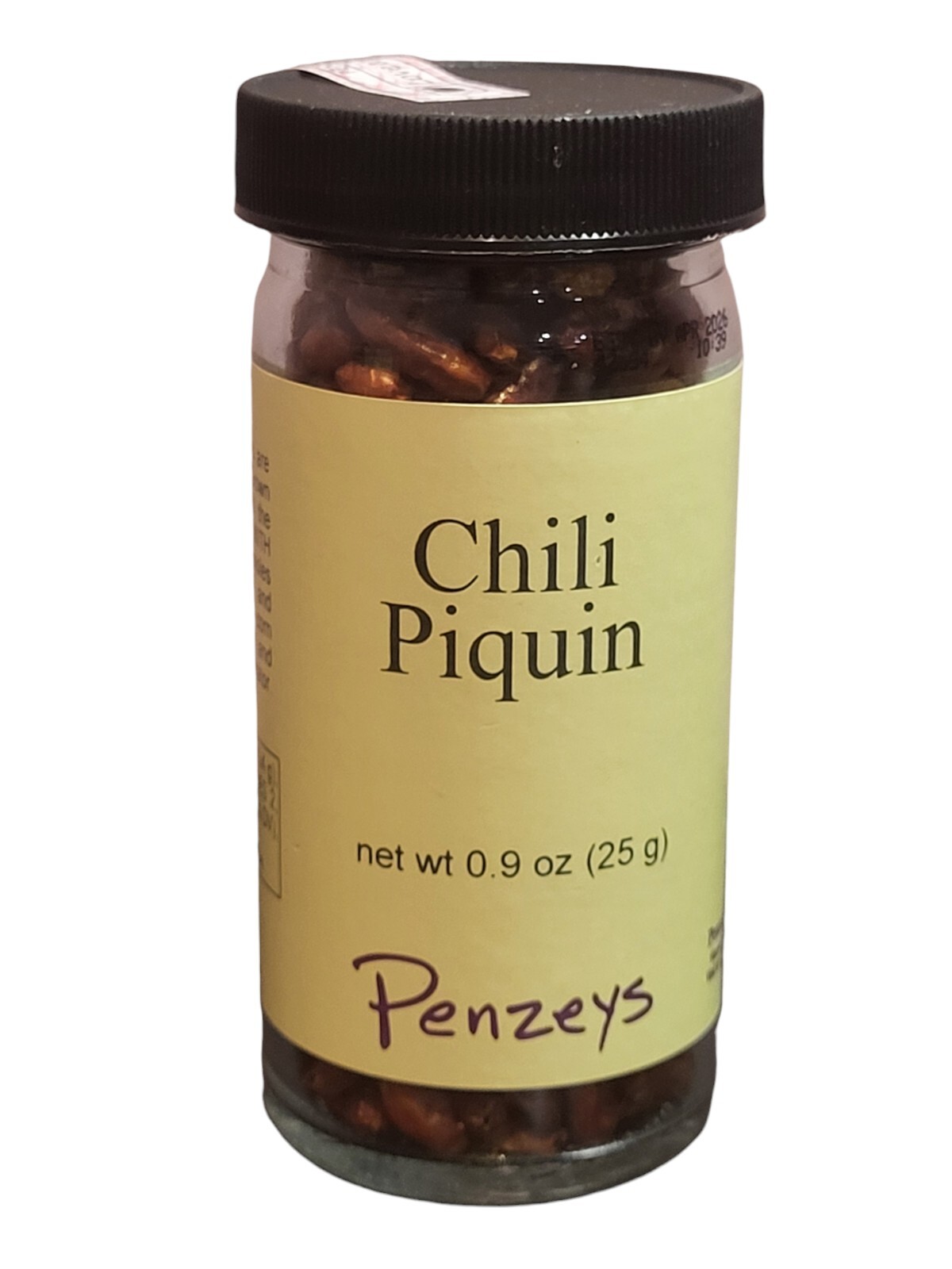 Chili Piquin by Penzeys Spices 0.9 oz 1/2 Cup Jar Exp 4/2026