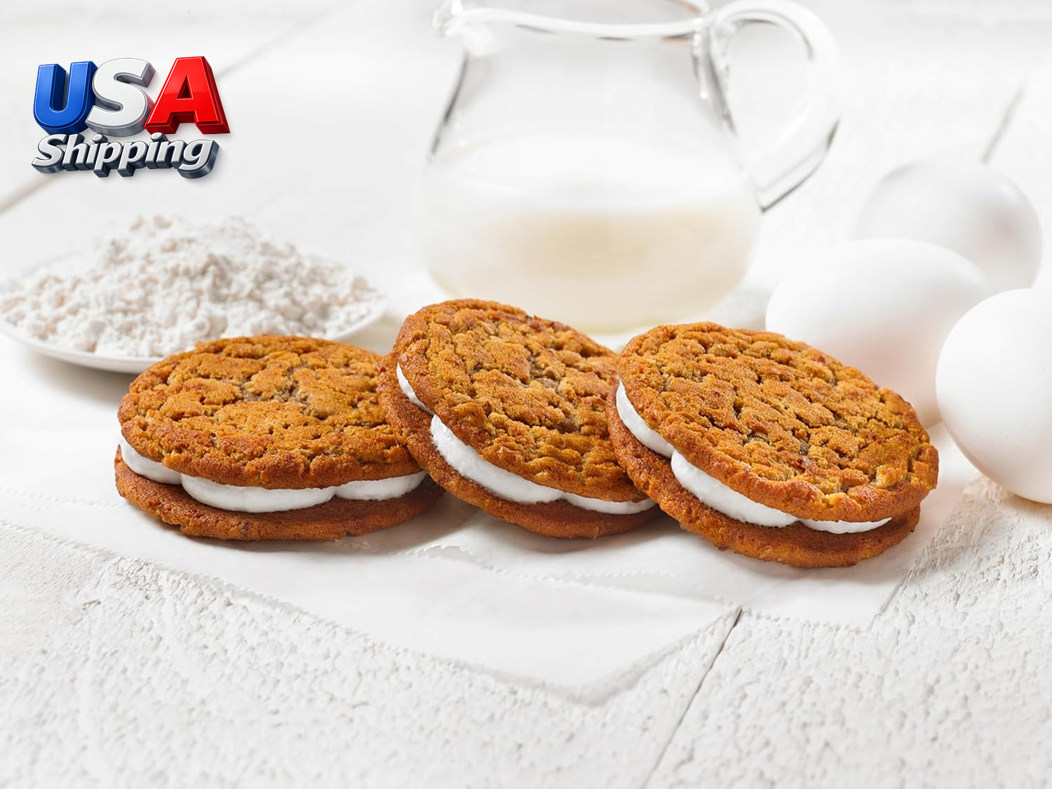 Oatmeal Crème Pies, 12 Individually Wrapped Sandwich Cookies, 16.2 OZ Box