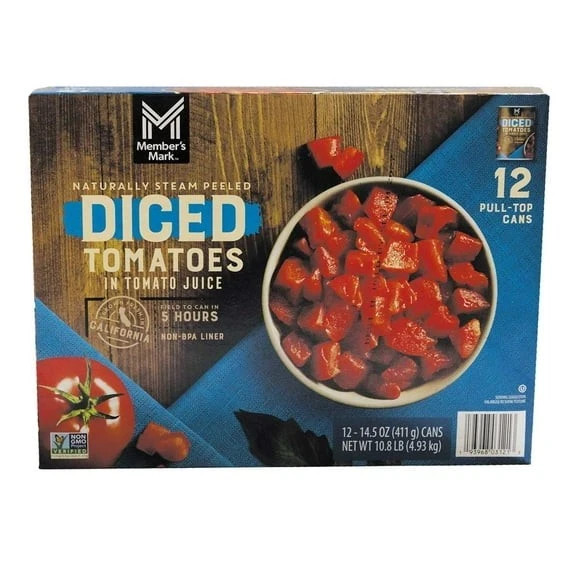 Member’s Mark Diced Tomatoes in Tomato Juice, 14.5 oz., 12 pk.