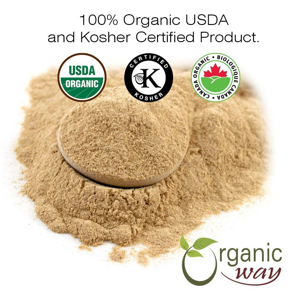 Organic Way Ashwagandha Root Powder – Organic, Kosher & USDA Certified
