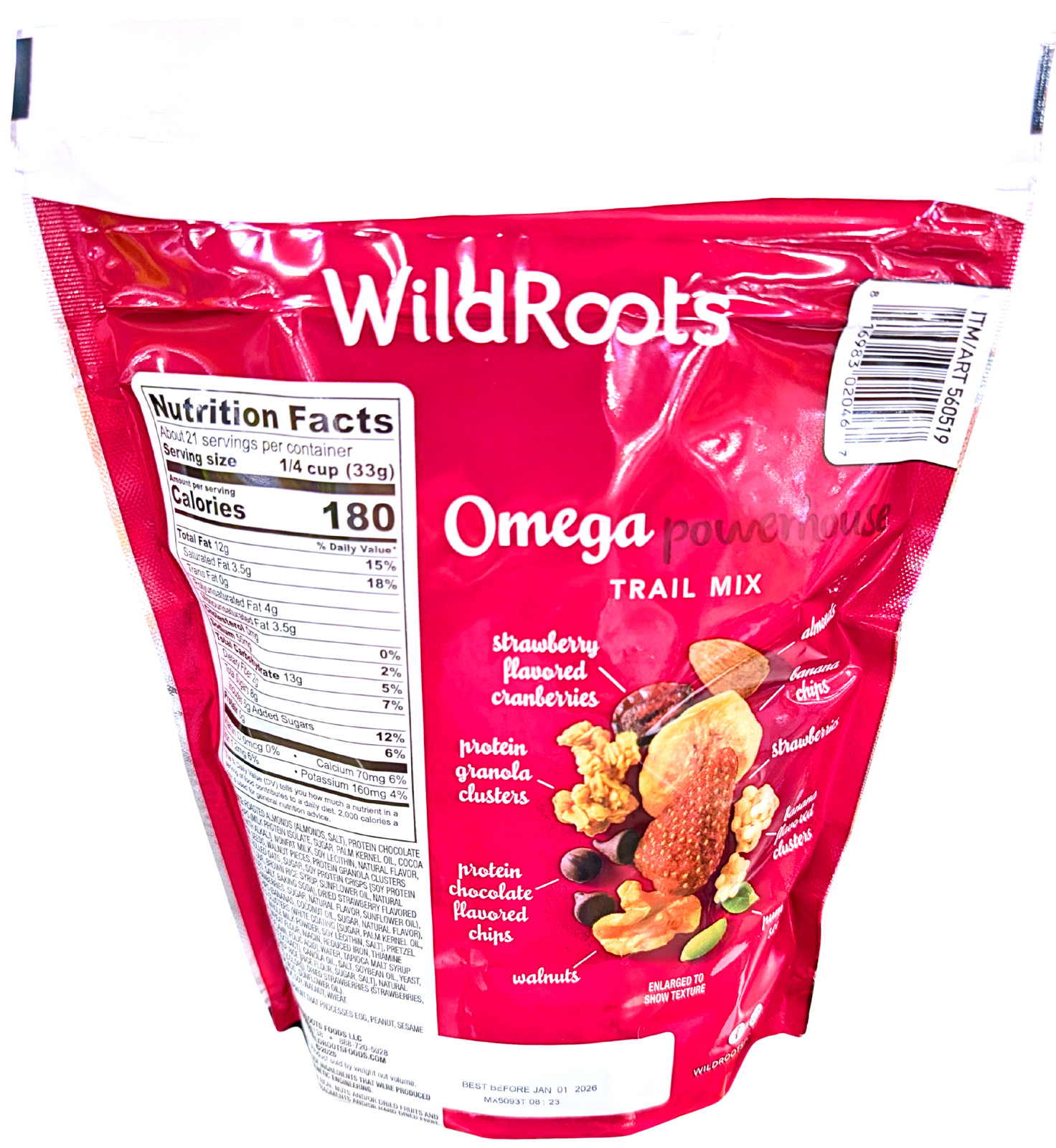 WildRoots Omega Powerhouse Trail Mix 24 Oz EXP 08/2026
