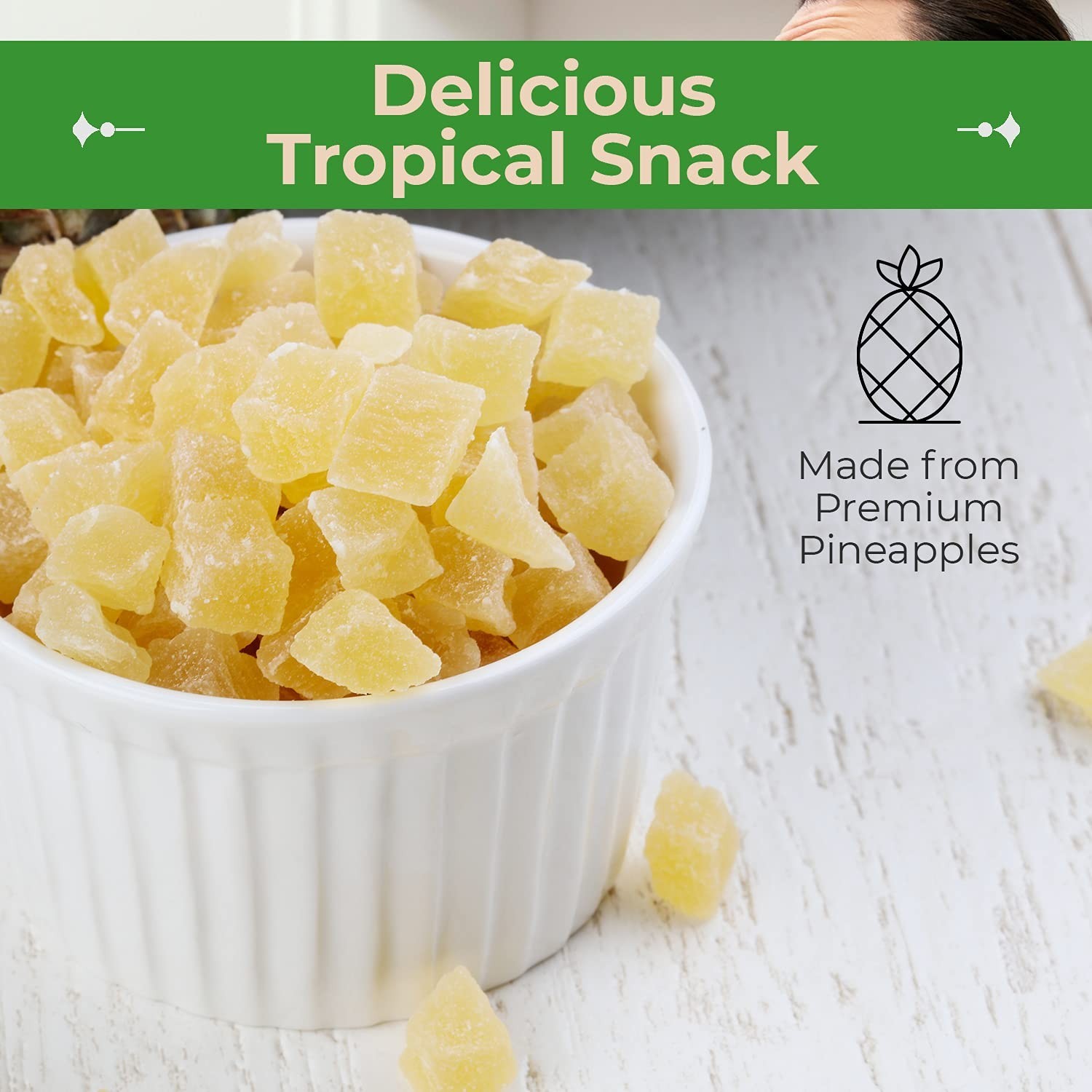 Healthy Pineapple Chunks – , Gluten-Free, and Deliciously Chewy 1 LB Snack