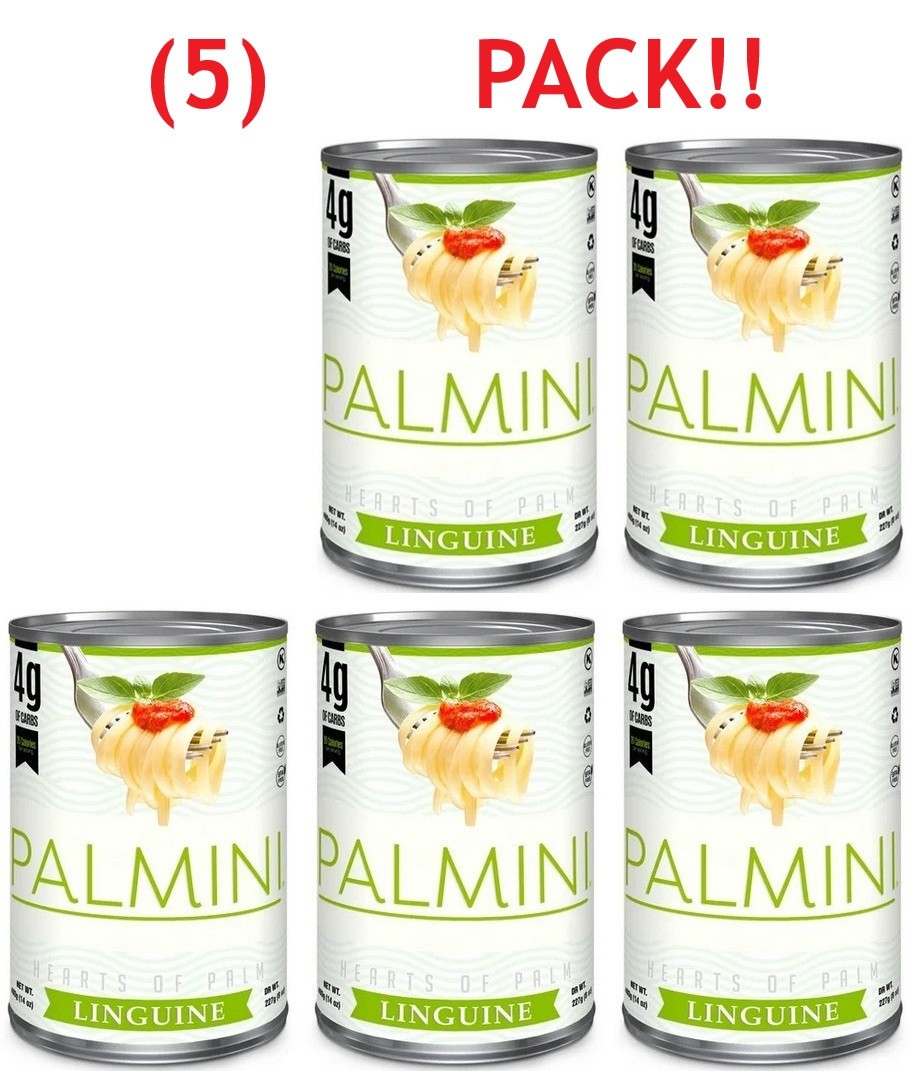 BUNDLE! (5) Cans of Palmini Hearts of Palm Linguini – 70oz BB 7/2026 FREE Ship!