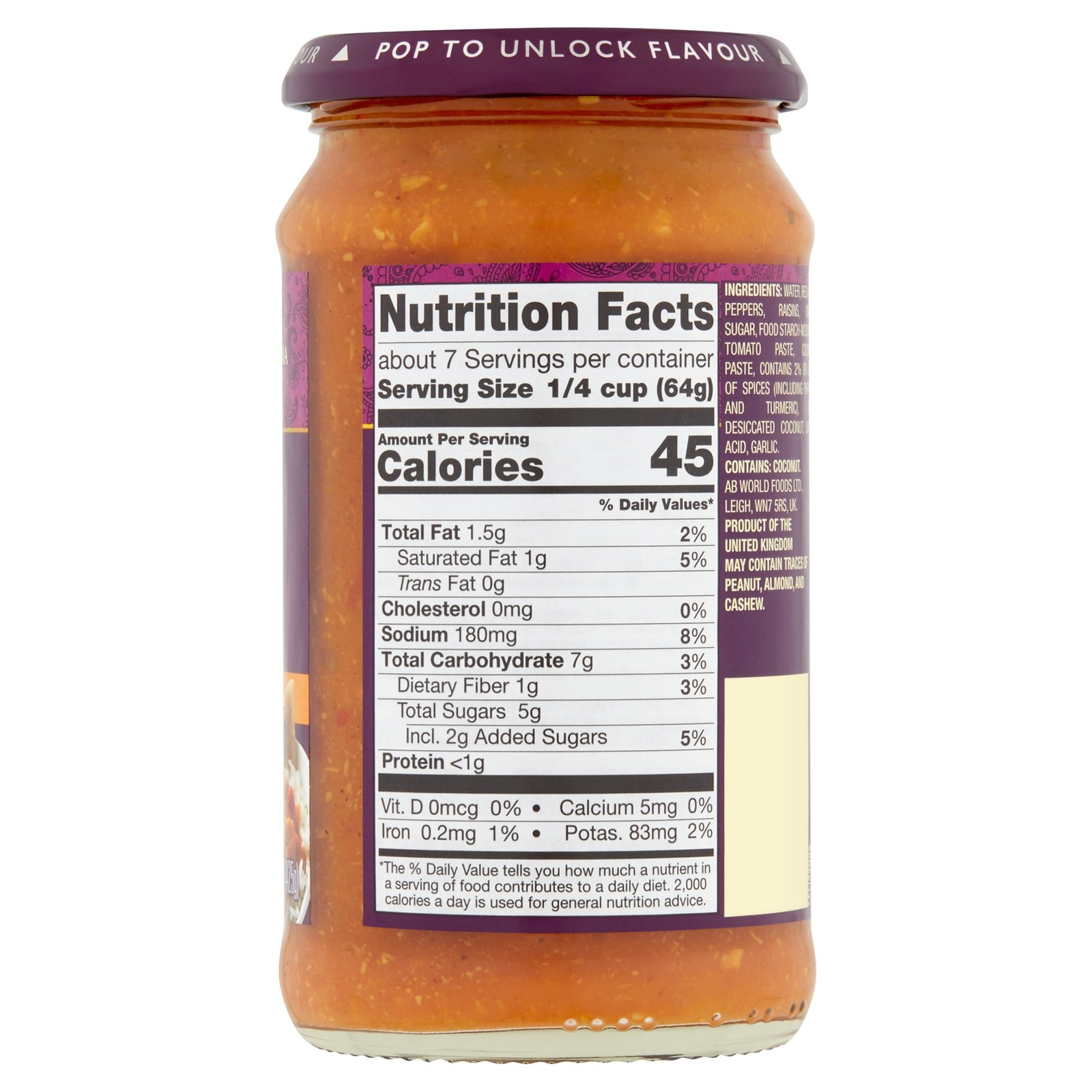 Patak’s Original Mild Curry Simmer Sauce, 15 oz