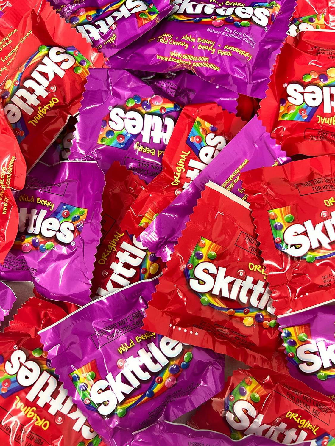 Skittles Candy Mix, Wild Berry & Original, Individually Wrapped Chews (4 Pounds)