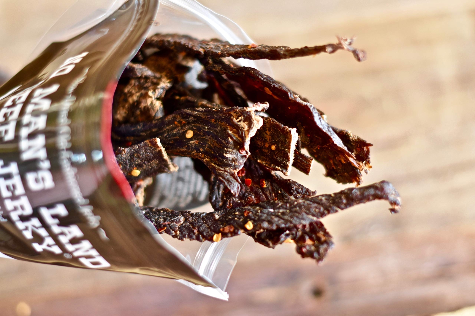 No Man’s Land HOT Beef Jerky High Protein Low Calorie Low Carb Beef Snack 16o…